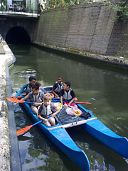 photo of a group Bell boating